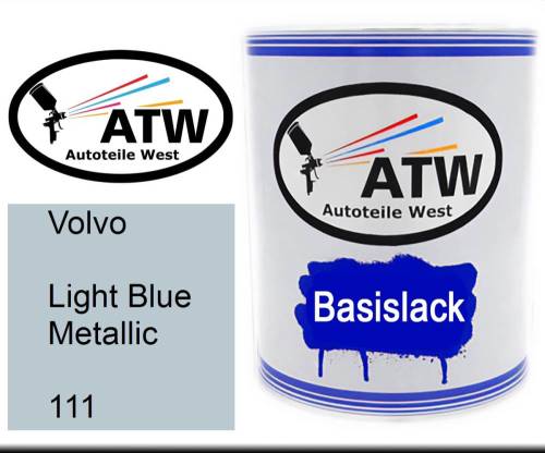 Volvo, Light Blue Metallic, 111: 1L Lackdose, von ATW Autoteile West.